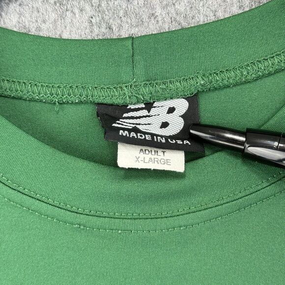 DA Lacrosse New Balance Shirt‎ Mens XL Green Long Sleeve Jersey Top Vtg Made USA - Picture 4 of 7